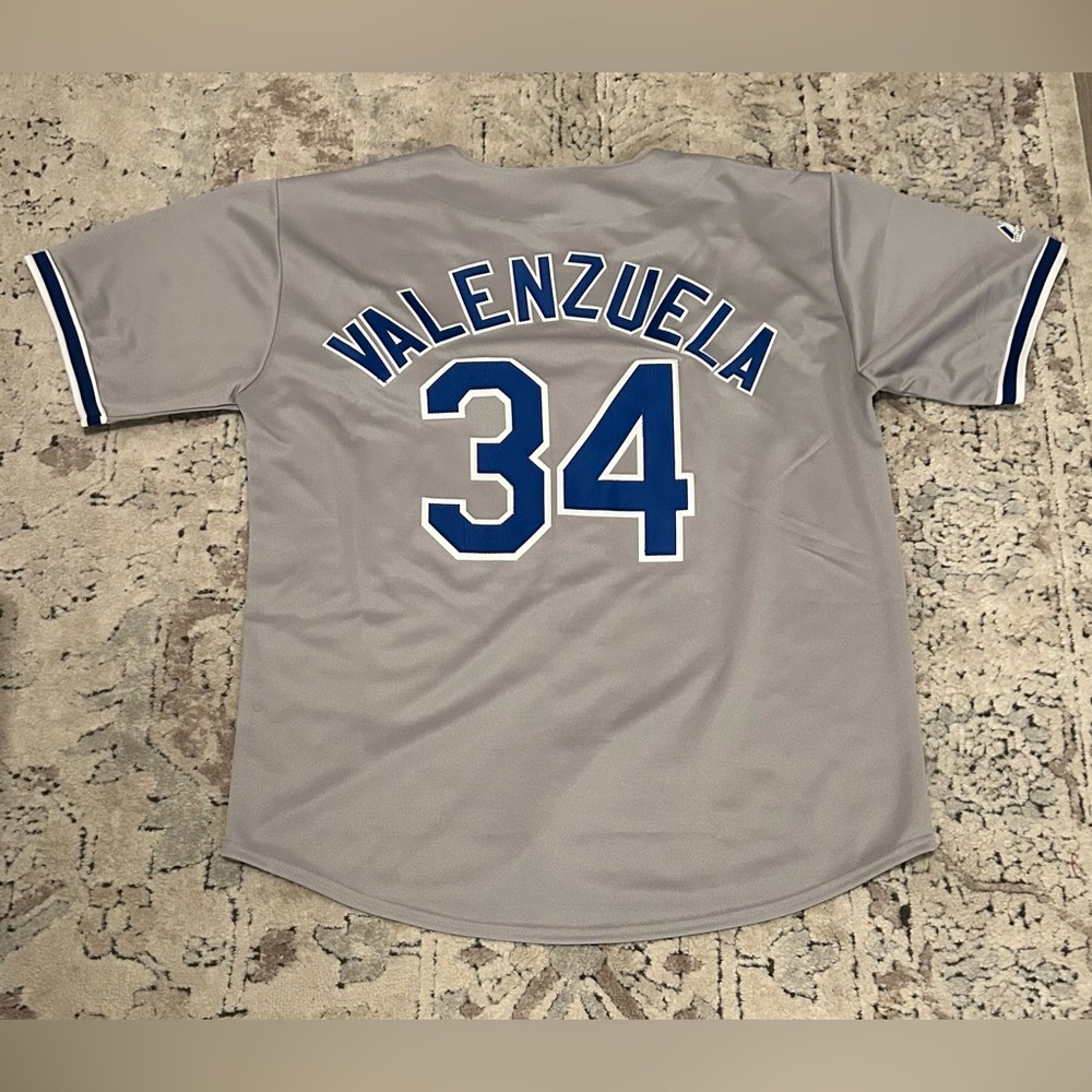 Majestic Authentic LA Dodgers Fernando Valenzuela #34 MLB Jersey Men’s Sz: XL - Picture 6 of 7